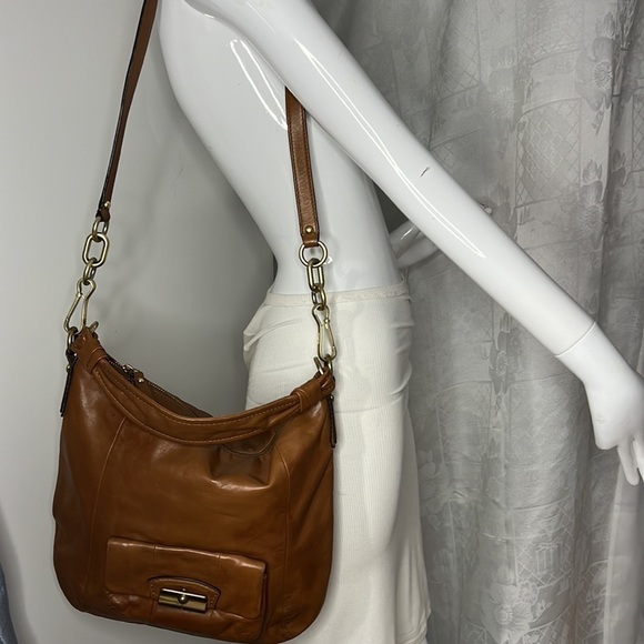 Coach Kristin 14783 Brown Leather Shoulder Crossbody Bag - Picture 12 of 14